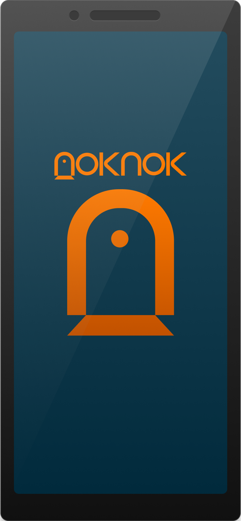 NokNok brand splash screen on a phone